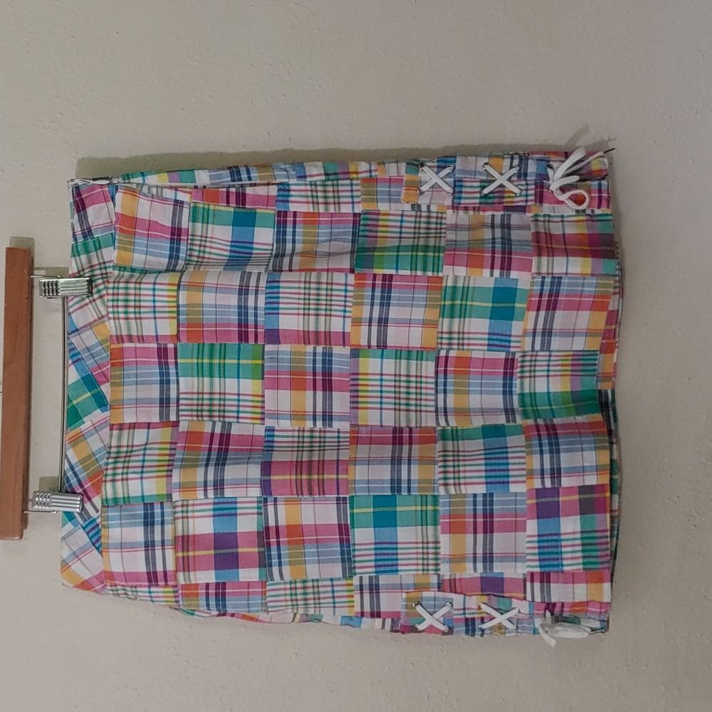 Talbots Women's Size 6 Plaid Lined Midi Skirt